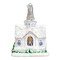 Old World Christmas 4.25 In Sparkling Cathedral Christmas Tree Ornament , Glass Ornament Church